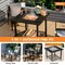Black 31" Patio Fire Pit Table with Removable BBQ Grill Grate